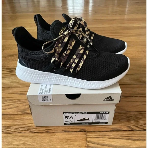 adidas | Shoes | Adidas Puremotion Adapt 2 Core Blackgold Metallic Womens  Running Shoe 55 | Poshmark